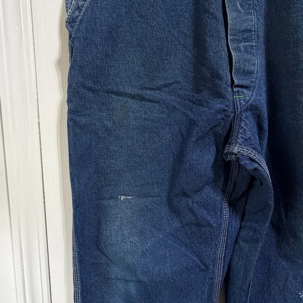 Vintage Big Smith Jean denim overalls size 10 worn distressed 90’s - Picture 10 of 14